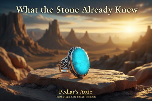 What the Stone Already Knew — Boho Turquoise Adjustable Ring | Sunrise Steppes | Pedlar's Attic