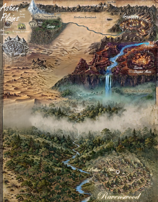 The World Canon Map — Ley Lines, Time Continuums & the Living Geography of Pedlar's Attic