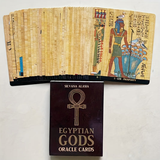 Egyptian Gods Oracle Cards Divination Board Game Tarot Cards