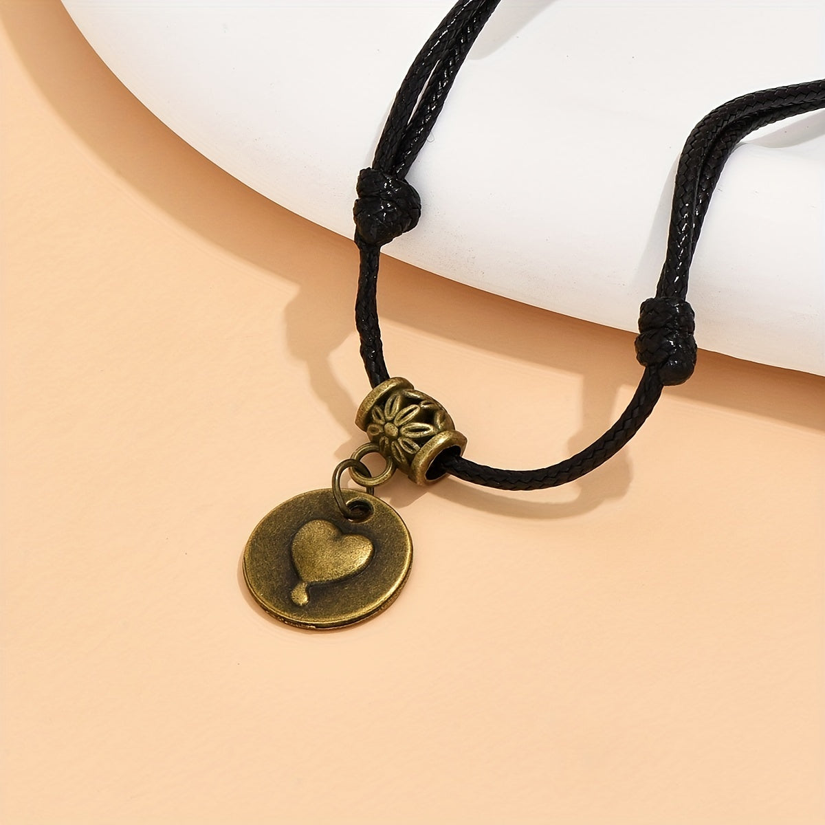 Dragonfly/ Butterfly/ Love Heart Pendant PU Leather Braided Anklet Vintage Western Ankle Bracelet Summer Travel Accessories