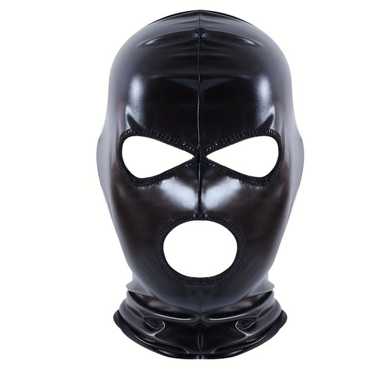 Cosplay Men's Mask Halloween Headwear PU Leather Hat Soft Headgear Bar Performance Game Props Perfect For Outdoor Party Activities
