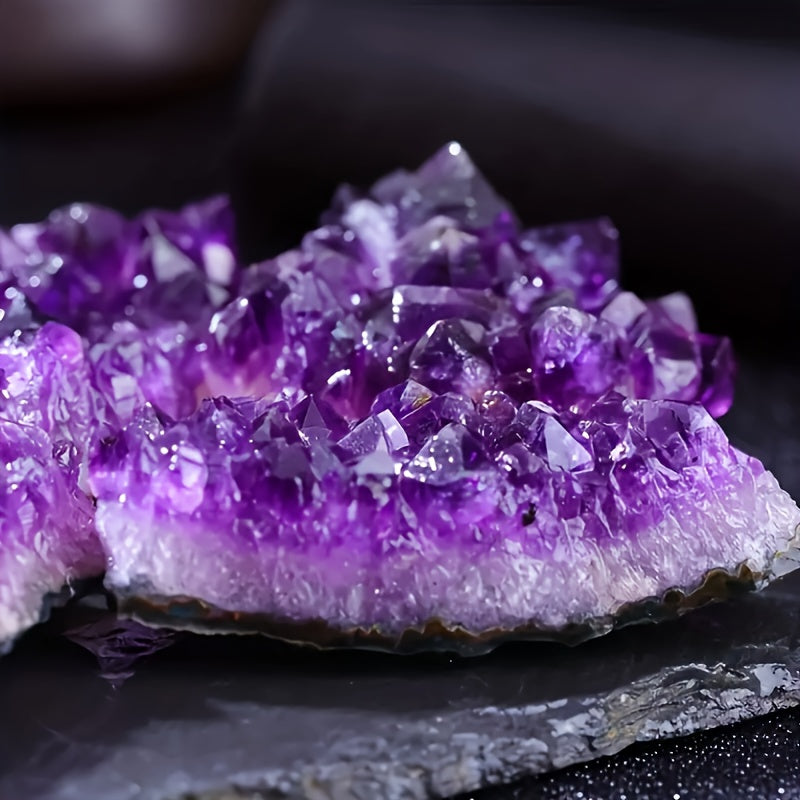1pc Beautiful Brazilian Natural Amethyst Cave, Amethyst Cluster Amethyst Block Amethyst Fragments, Healing Crystals, DIY Faux Gemstones Amethyst Jewelry, Rough Knick-knacks Protected From Radiation,Home Aquarium Decoration,ho