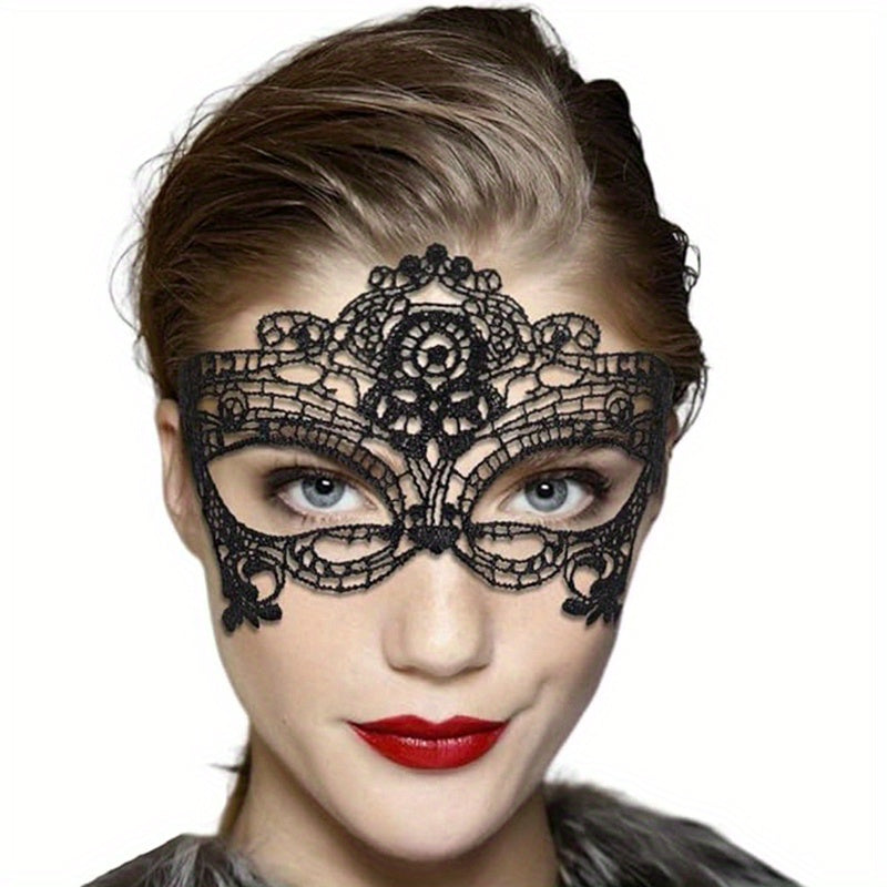 Halloween Lace Masks Black Masquerade Ball Venetian Eyemask Cosplay Costume Jewelry For Women