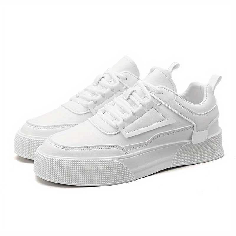 Mens Minimalist Skate Shoes - Lightweight & Fashionable Platform Sneakers - Breathable, Non-Slip, and Durable - Ideal for Casual Wear and Skating - Designed for Style and Performance