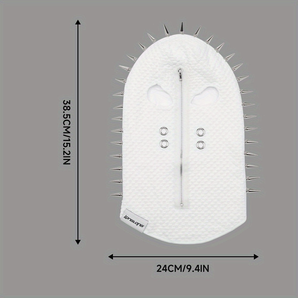 LONGLONG 1pc LONGLONG Rivet Balaclava Face Mask, Shiesty Hood Fancy Full Face Mask for Men Women for Cosplay Party