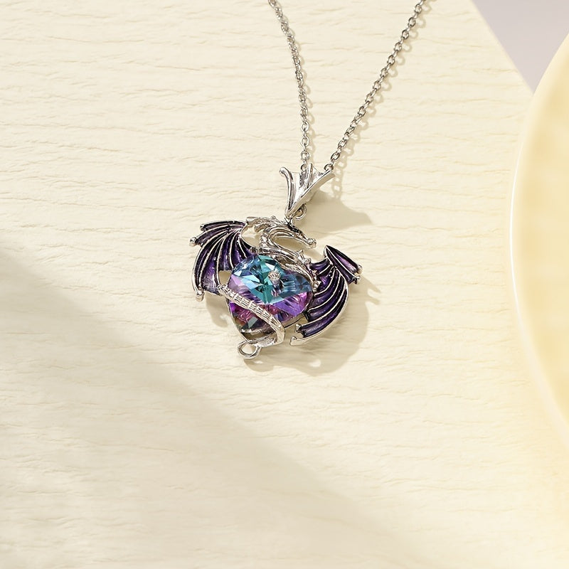 2pcs Fashion Dragon Pendant Necklace, Suitable for Couples, Daily Wear, And Special Occasions