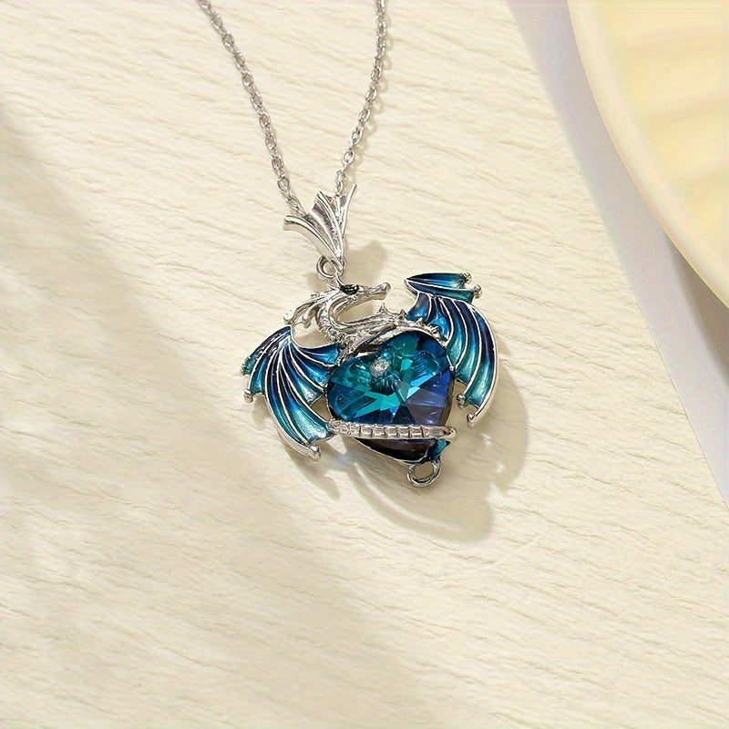 2pcs Fashion Dragon Pendant Necklace, Suitable for Couples, Daily Wear, And Special Occasions