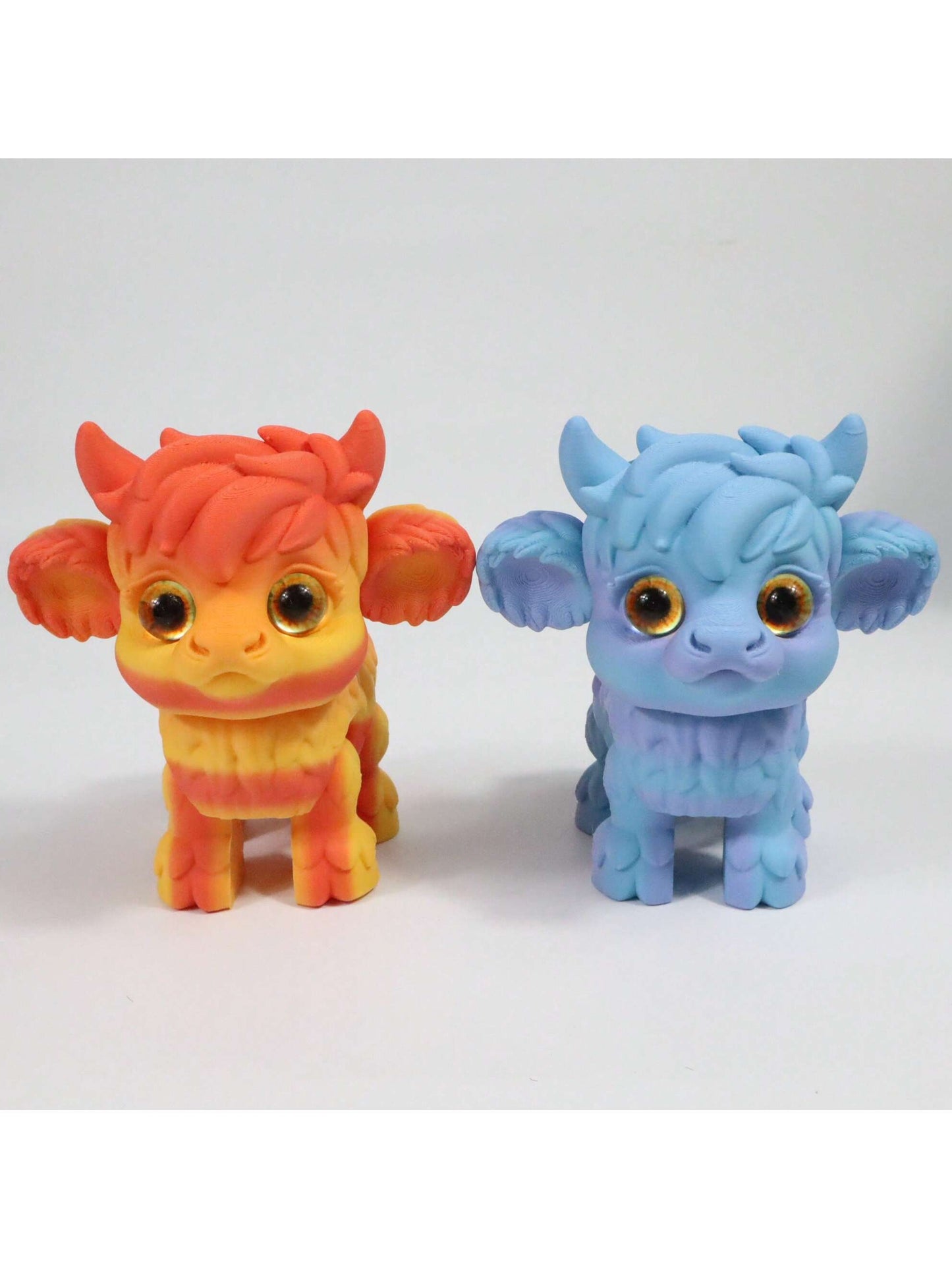 1pc 3D Printed Yak Statue, Home Decor, Figurine With Realistic Eyes And Movable Joints, Suitable For Halloween, Christmas Gifts, Various Occasions, 3D Printed Animal Decoration - Pedlar's Attic