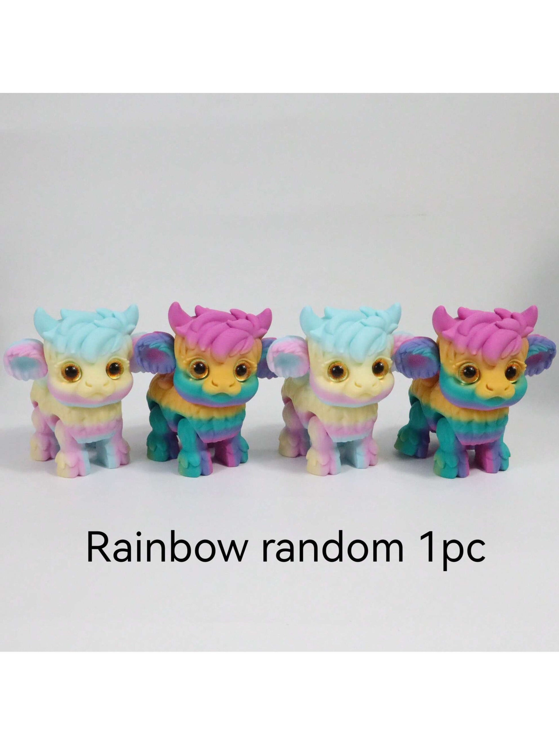 1pc 3D Printed Yak Statue, Home Decor, Figurine With Realistic Eyes And Movable Joints, Suitable For Halloween, Christmas Gifts, Various Occasions, 3D Printed Animal Decoration - Pedlar's Attic