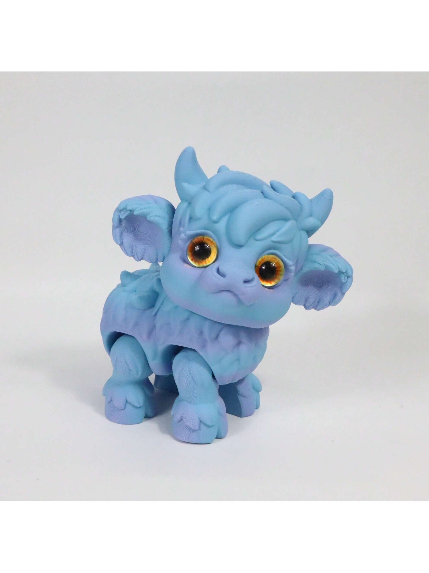 1pc 3D Printed Yak Statue, Home Decor, Figurine With Realistic Eyes And Movable Joints, Suitable For Halloween, Christmas Gifts, Various Occasions, 3D Printed Animal Decoration - Pedlar's Attic