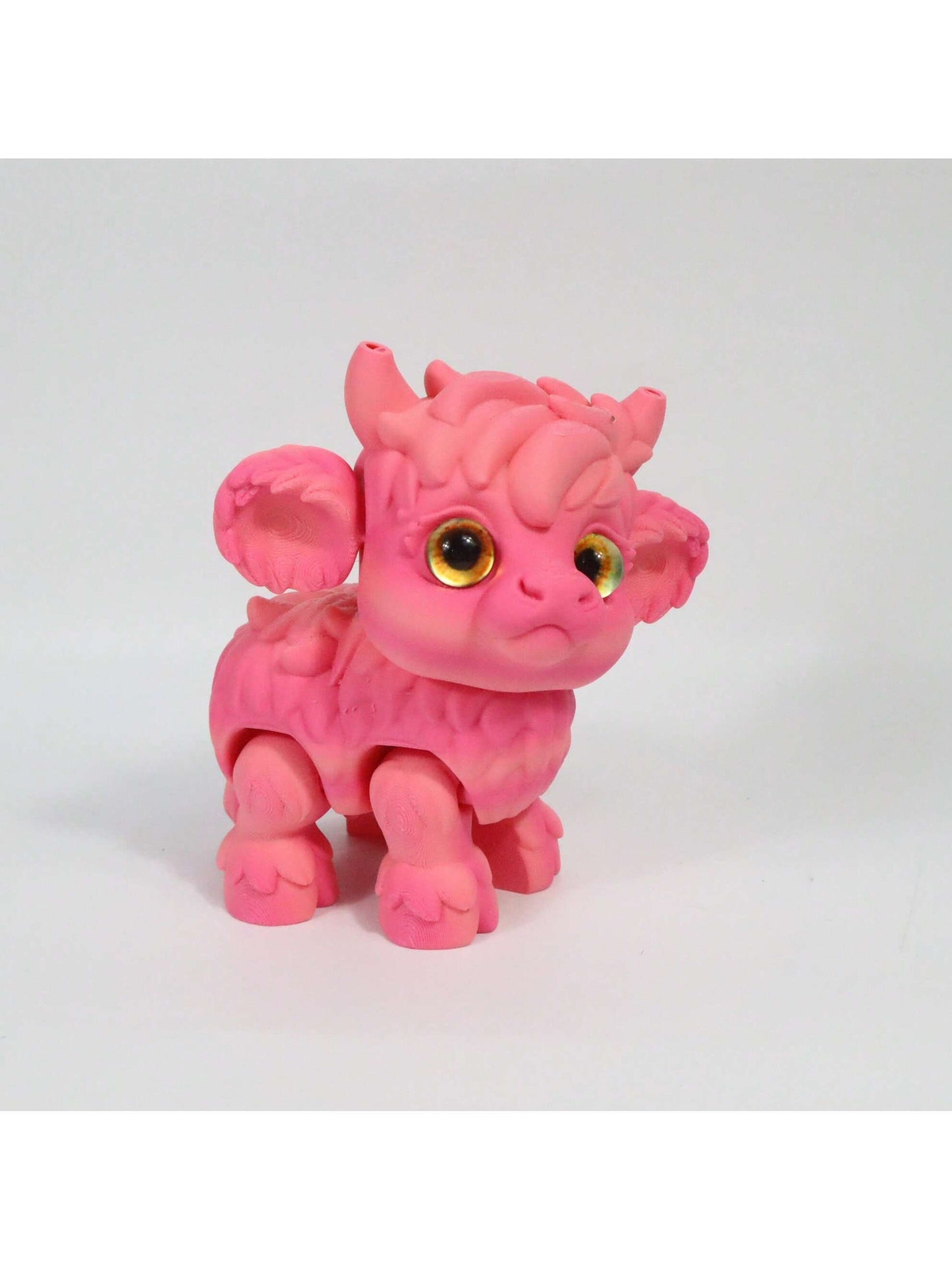 1pc 3D Printed Yak Statue, Home Decor, Figurine With Realistic Eyes And Movable Joints, Suitable For Halloween, Christmas Gifts, Various Occasions, 3D Printed Animal Decoration - Pedlar's Attic