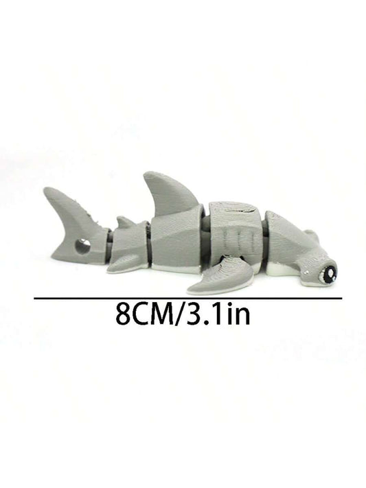 3D Printed Shark Statue Decor, Multi-Color Animal Figurine Suitable For Desk, Car Or Office - Perfect Holiday Gift For Christmas, Halloween - Pedlar's Attic