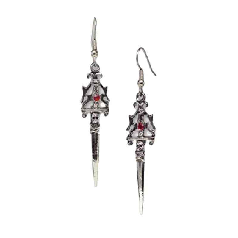 New Gothic Skull Sword Earrings and Earrings Wish New Jewelry - Pedlar's Attic