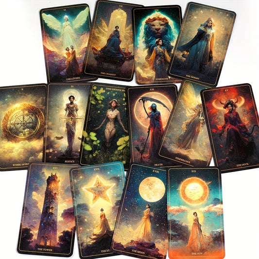 The Harmony Tarot Deck, Divination Table Games, Family Party Entertainment Game Cards, gaming gift