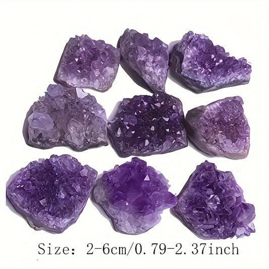 1pc Beautiful Brazilian Natural Amethyst Cave, Amethyst Cluster Amethyst Block Amethyst Fragments, Healing Crystals, DIY Faux Gemstones Amethyst Jewelry, Rough Knick-knacks Protected From Radiation,Home Aquarium Decoration,ho