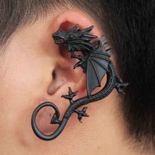 New Earrings Popular New Personality Punk Style Earrings Without Ear Holes Exaggerated Dragon Ear Clip Earrings - Pedlar's Attic