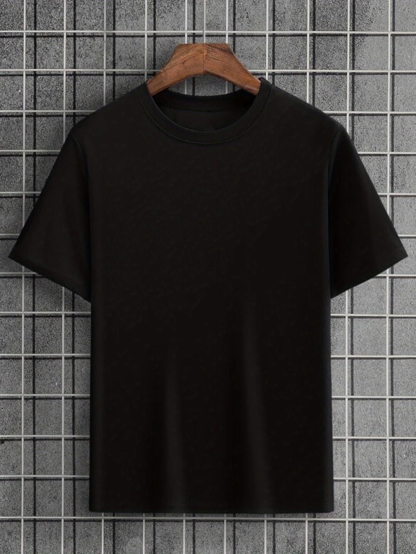 Mens Angel Wings Graphic Tee - Fashionable Casual Wear - Comfortable Solid Color Stretch Tee for Spring Summer - Lightweight Round Neck Design for Daily Style