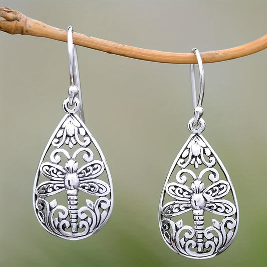 Stunning Dragonfly Earrings - Silver Plated, Delicate Gift for Women