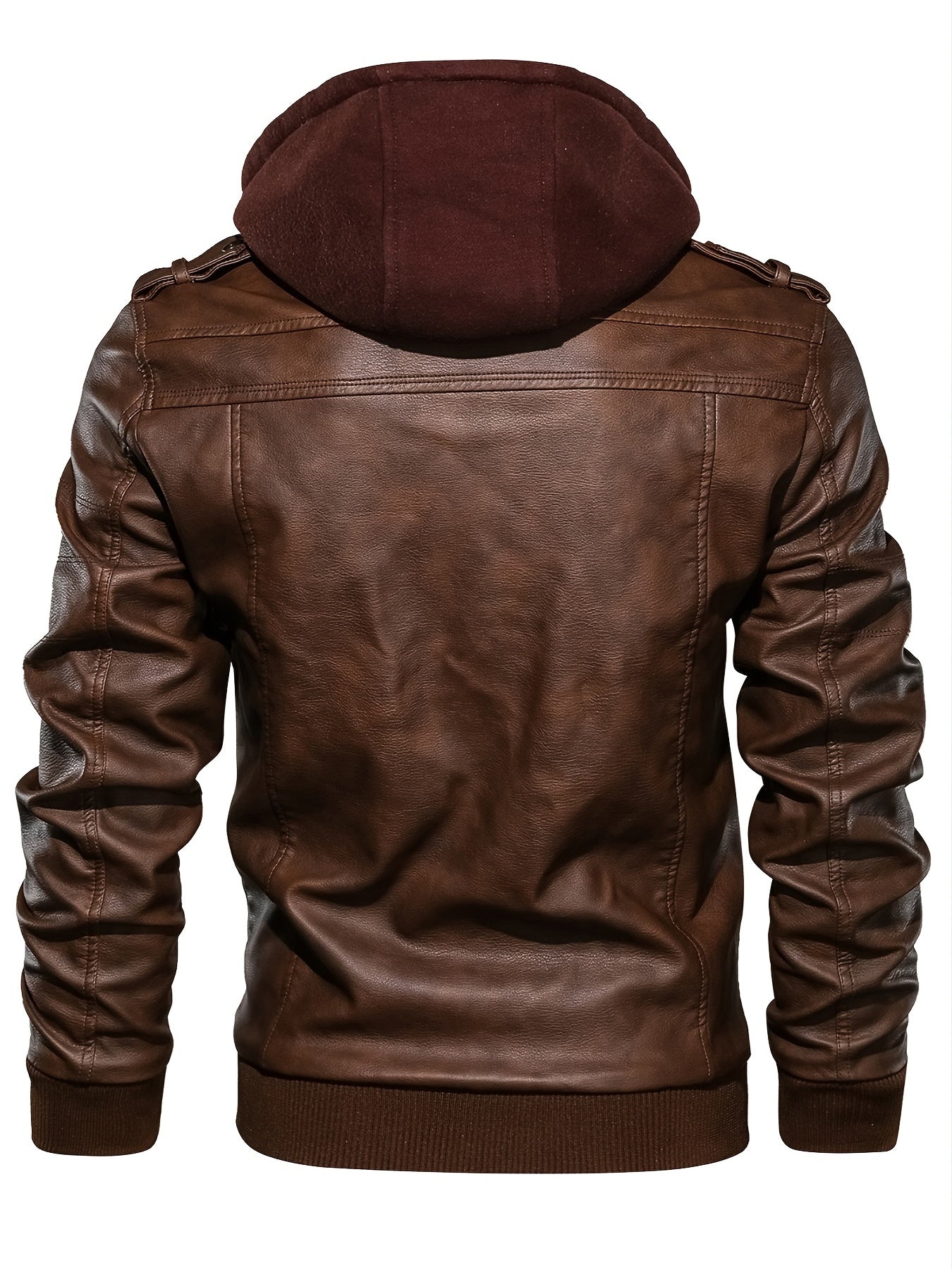 Men's Premium Hooded Jacket - Black, Regular Fit, Polyester Lining, Zip-Up, Multiple Pockets, Easy Care, Long Sleeve, Casual Style