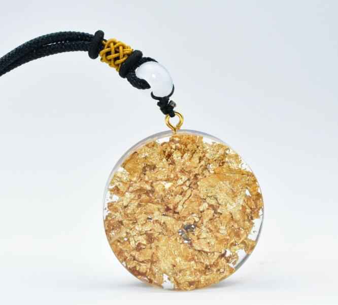Pendant necklace crystal gravel resin pendant - Pedlar's Attic