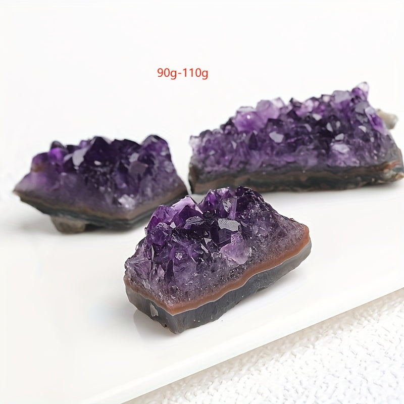 1pc Beautiful Brazilian Natural Amethyst Cave, Amethyst Cluster Amethyst Block Amethyst Fragments, Healing Crystals, DIY Faux Gemstones Amethyst Jewelry, Rough Knick-knacks Protected From Radiation,Home Aquarium Decoration,ho