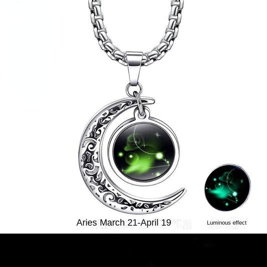 The Zodiac, Necklace for Men Stainless Steel Mens Necklaces Set Jewelry Gifts With Chain And Pendant, Multiple styles