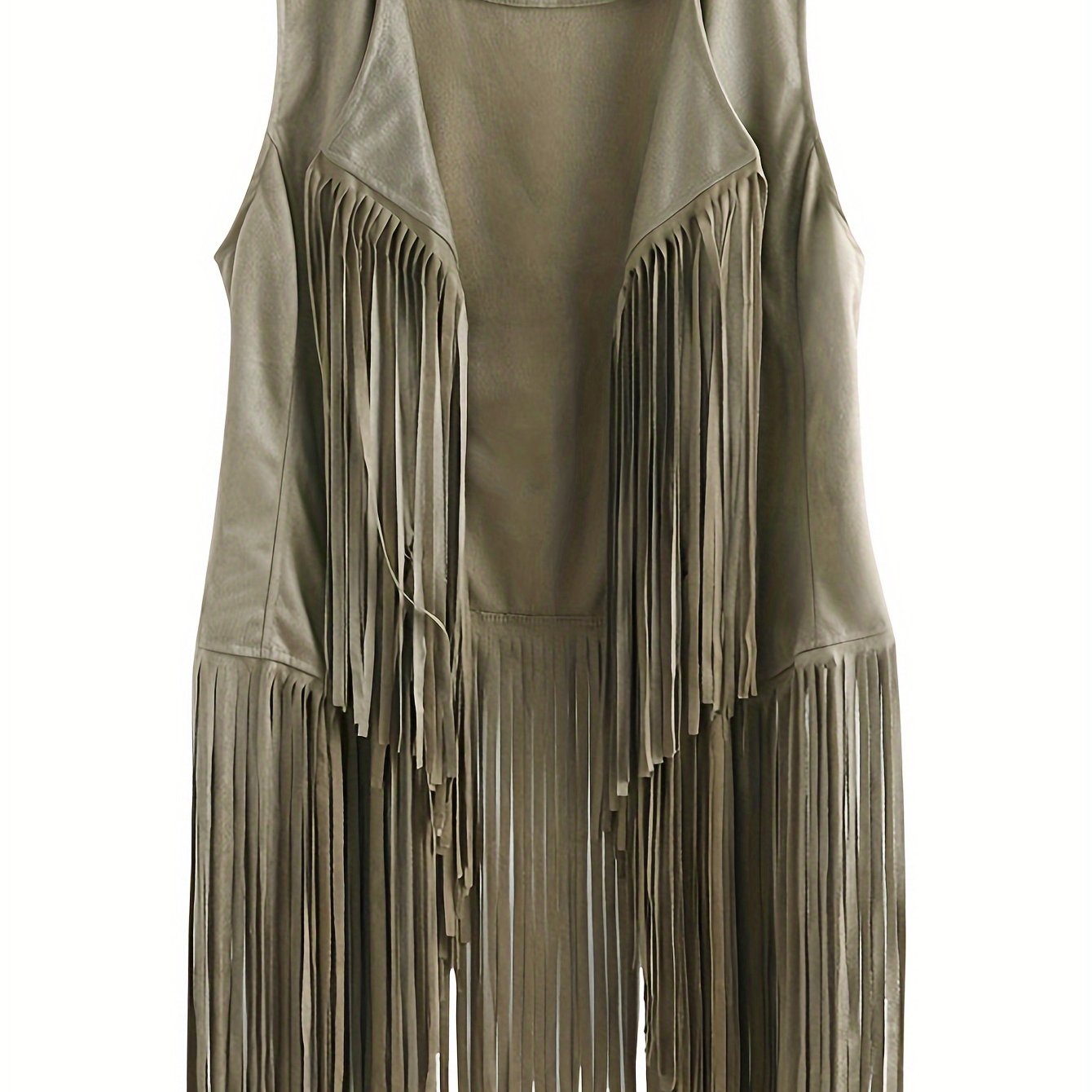 Bohemian Chic Fringe Hem Jacket - Flowy Open Front & Sleeveless - Perfect for Spring & Summer - Womens Boho Clothing Staple