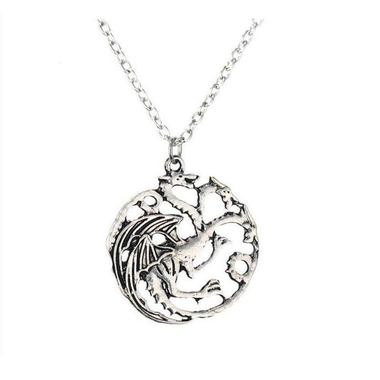 Game of Thrones Fire Dragon Pendant Necklace - Pedlar's Attic