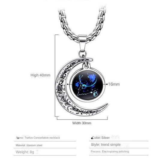 The Zodiac, Necklace for Men Stainless Steel Mens Necklaces Set Jewelry Gifts With Chain And Pendant, Multiple styles