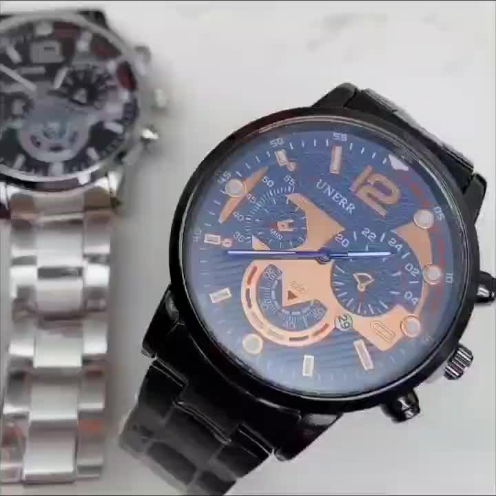 Stylish Mens Stainless Steel Watch - Daily Calendar, Timeless Classic Design - Perfect Gift for Fashion-Conscious Gentlemen