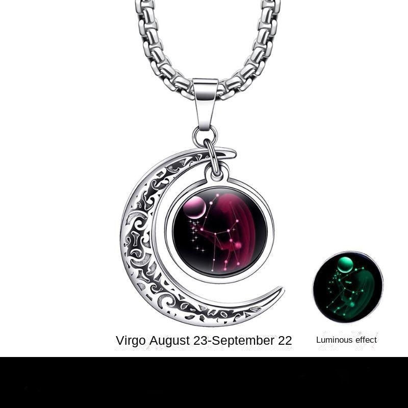 The Zodiac, Necklace for Men Stainless Steel Mens Necklaces Set Jewelry Gifts With Chain And Pendant, Multiple styles