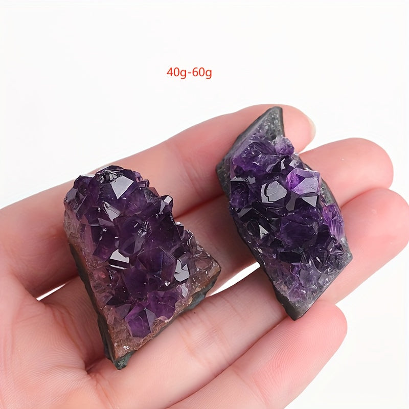 1pc Beautiful Brazilian Natural Amethyst Cave, Amethyst Cluster Amethyst Block Amethyst Fragments, Healing Crystals, DIY Faux Gemstones Amethyst Jewelry, Rough Knick-knacks Protected From Radiation,Home Aquarium Decoration,ho