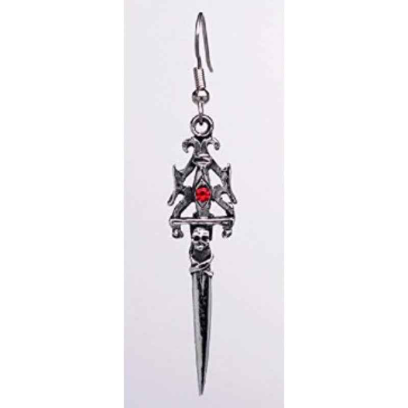 New Gothic Skull Sword Earrings and Earrings Wish New Jewelry - Pedlar's Attic