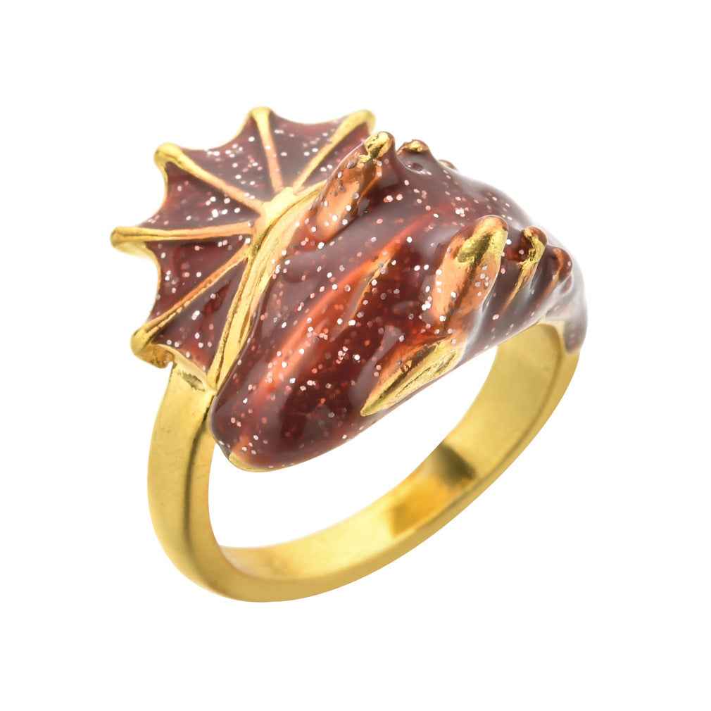 Jade Dragon Ring Lucky Finger Pet Ring Adjustable Opening Vintage Delicate Ring - Pedlar's Attic