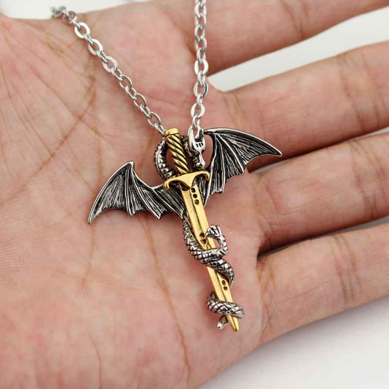 Game of Throne Necklace Flying Dragon With Wings - Pedlar's Attic