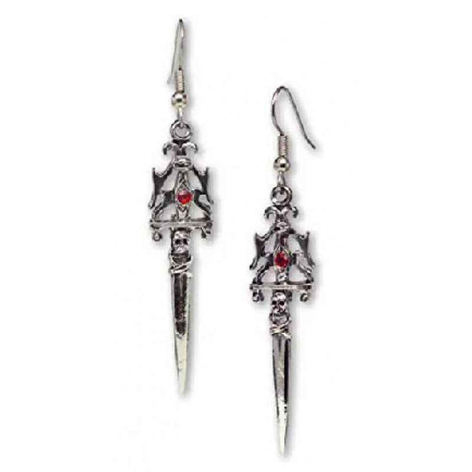 New Gothic Skull Sword Earrings and Earrings Wish New Jewelry - Pedlar's Attic