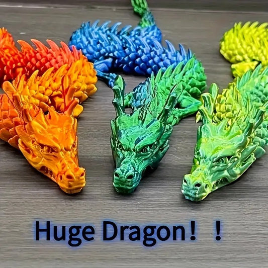 3D Printed Huge 23.62" Dragon.
