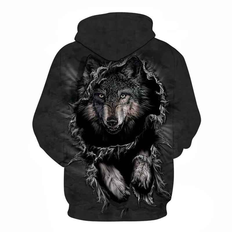 Mountain Wolf Hoodies 3D Men Women Sweatshirt Pullover - Pedlar's Attic