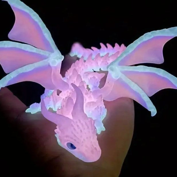 Glow in the dark dragon 9.45"