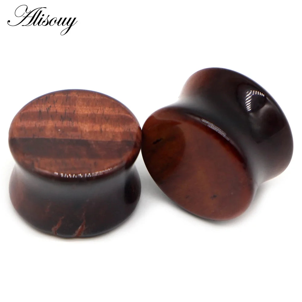 Alisouy 2PCS Natural Organic Stone Ear Plugs - Pedlar's Attic