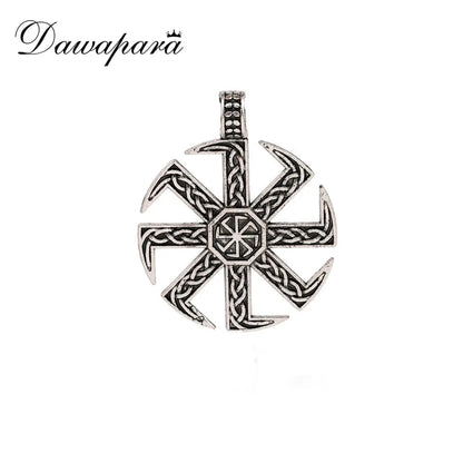 The Kolovrat — Slavic Sun Wheel Pendant