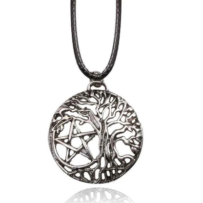 Norse Viking Odin's Runes Necklace Vegvisir Symbol - Pedlar's Attic