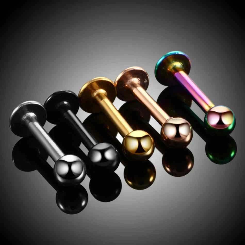 Tragus Helix Bar, Labret Lip Bar Rings Stud