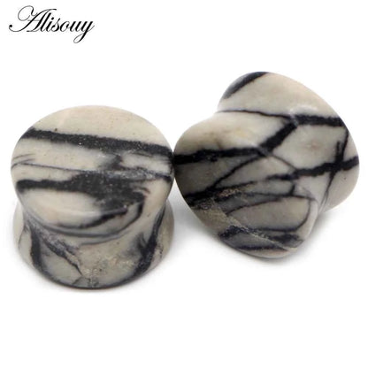 Alisouy 2PCS Natural Organic Stone Ear Plugs - Pedlar's Attic