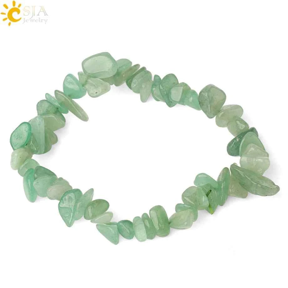 Irregular Chips Natural Stone Bracelet Asymmetry Beads Crystal Quartz - Pedlar's Attic