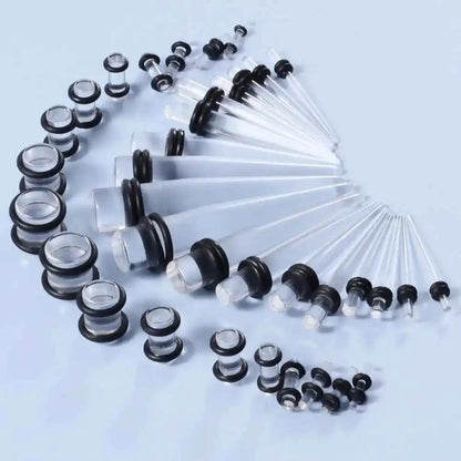 Acrylic Dreams Ear Gauge Taper & Plug Kit - 36pcs for Stunning Stretches - Pedlar's Attic