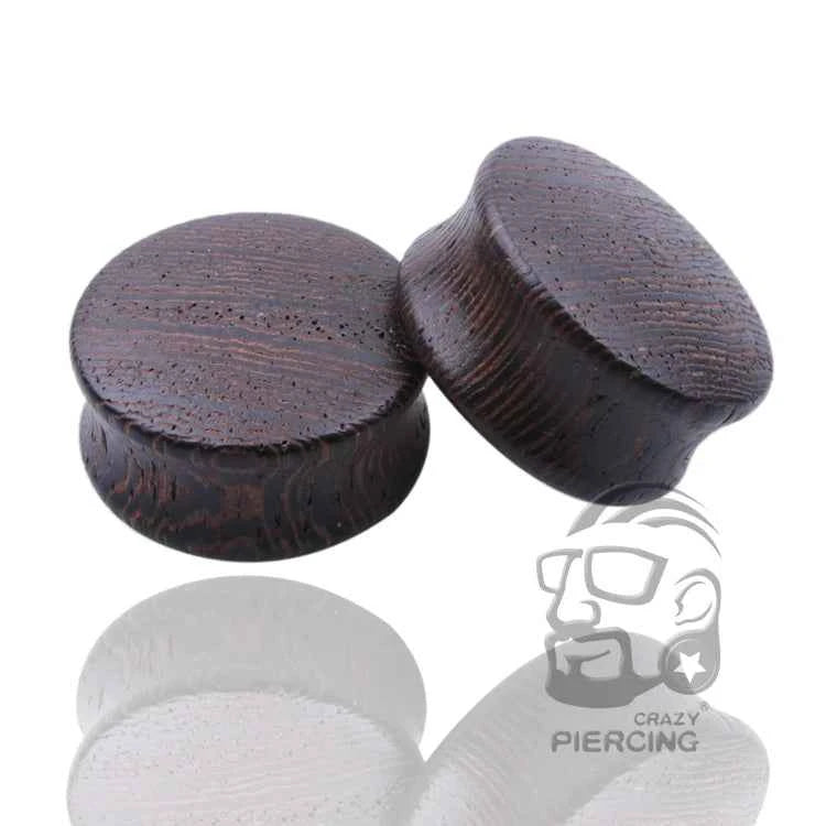 2pcs Wood Flesh Ear Plugs Tunnels Ear Piercings Earlets Saddle Woodern Earring Expander Gauge Double Flare Body Jewelry Piercing