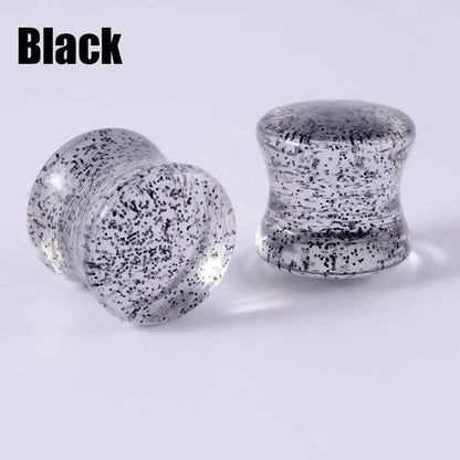 2pcs Acrylic Sequins Ear Gauges - Pedlar's Attic