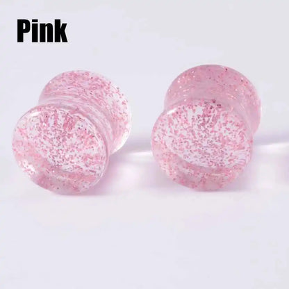 2pcs Acrylic Sequins Ear Gauges - Pedlar's Attic