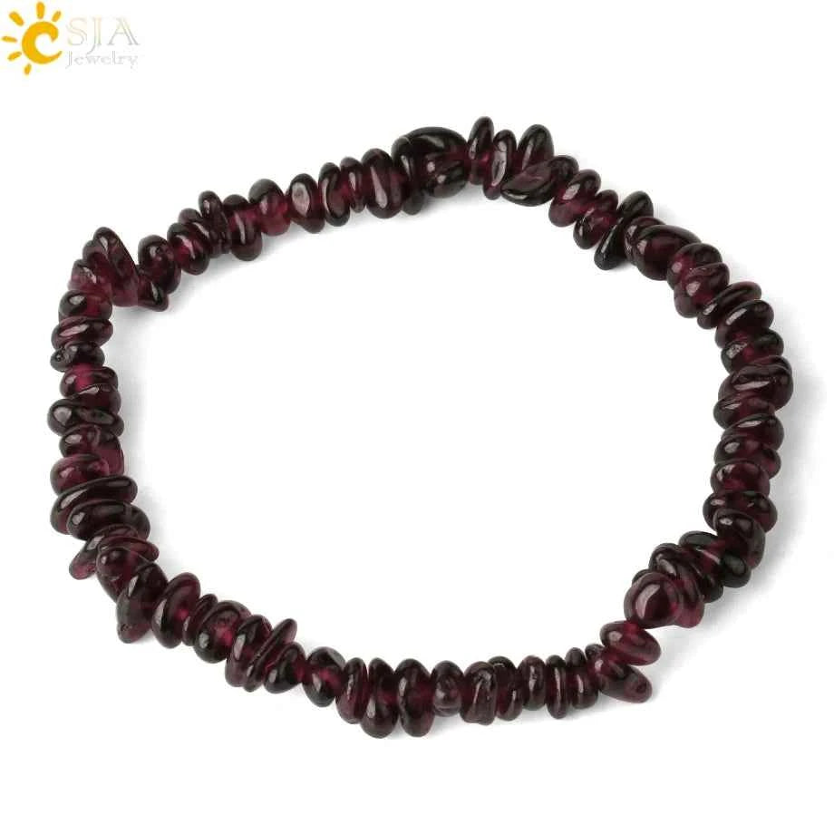 Irregular Chips Natural Stone Bracelet Asymmetry Beads Crystal Quartz - Pedlar's Attic